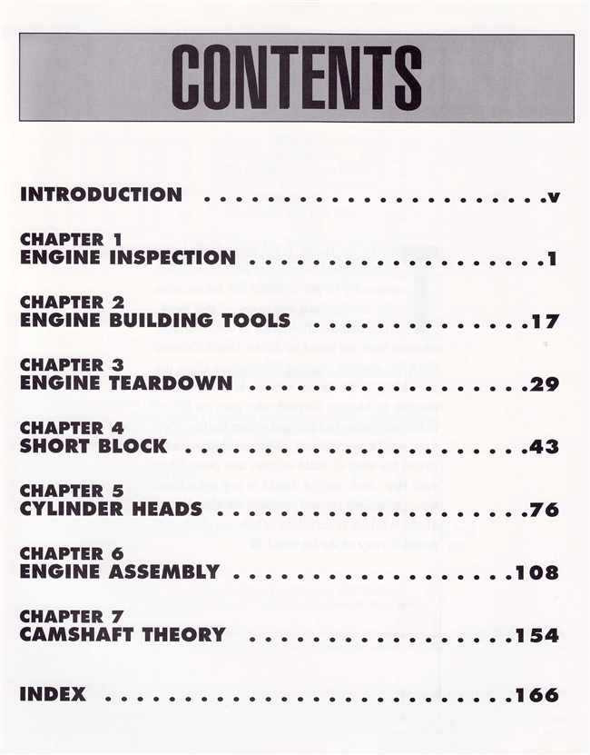 The Engine Builder's Handbook