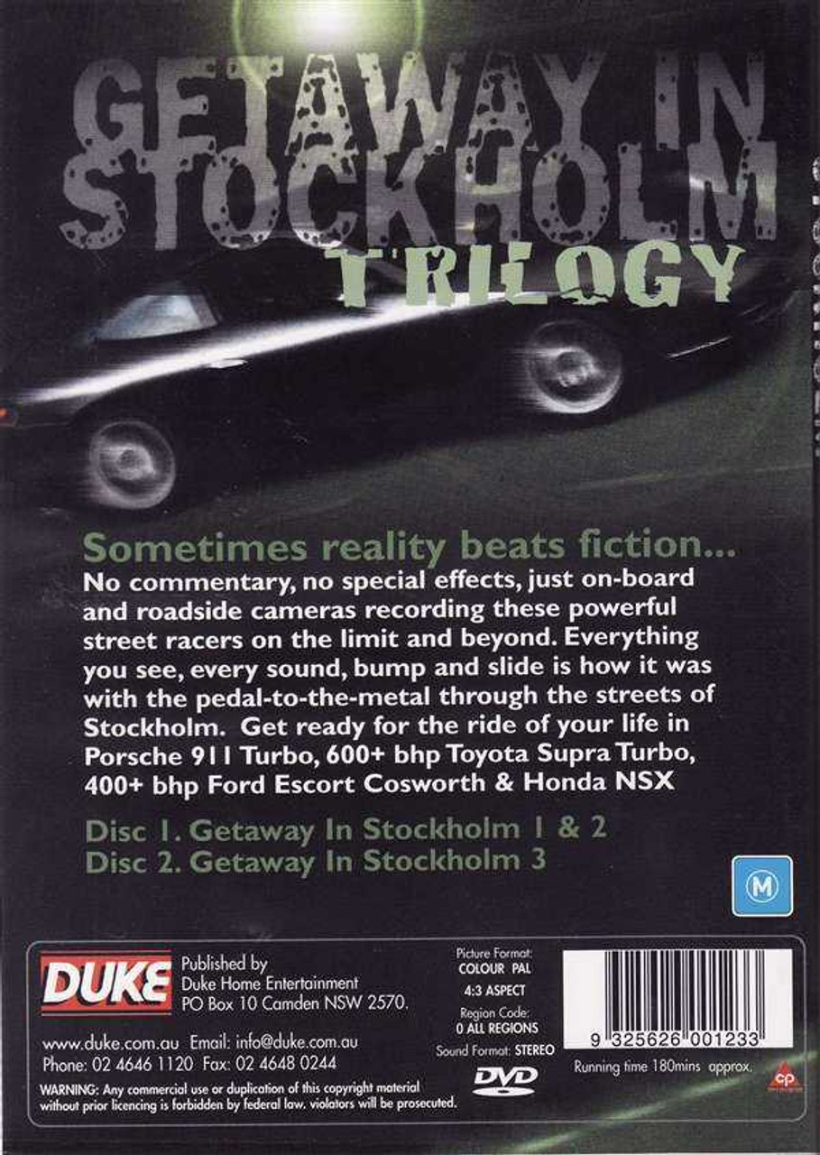 Getaway In Stockholm Trilogy DVD