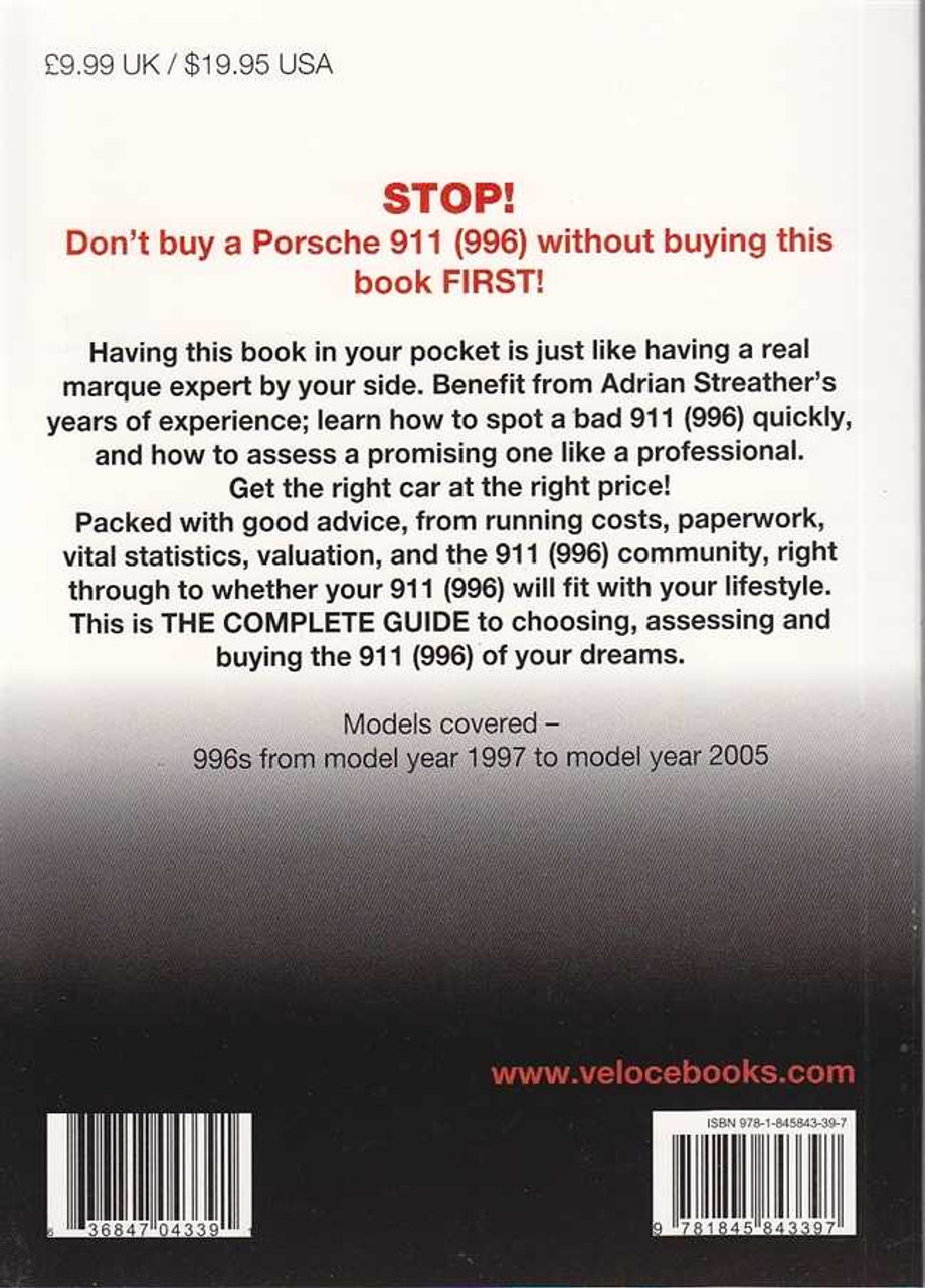 PORSCHE 911 996 BUYERS GUIDE BOOK ESSENTIAL HANDBOOK MANUAL CARRERA RS 1997-2005 