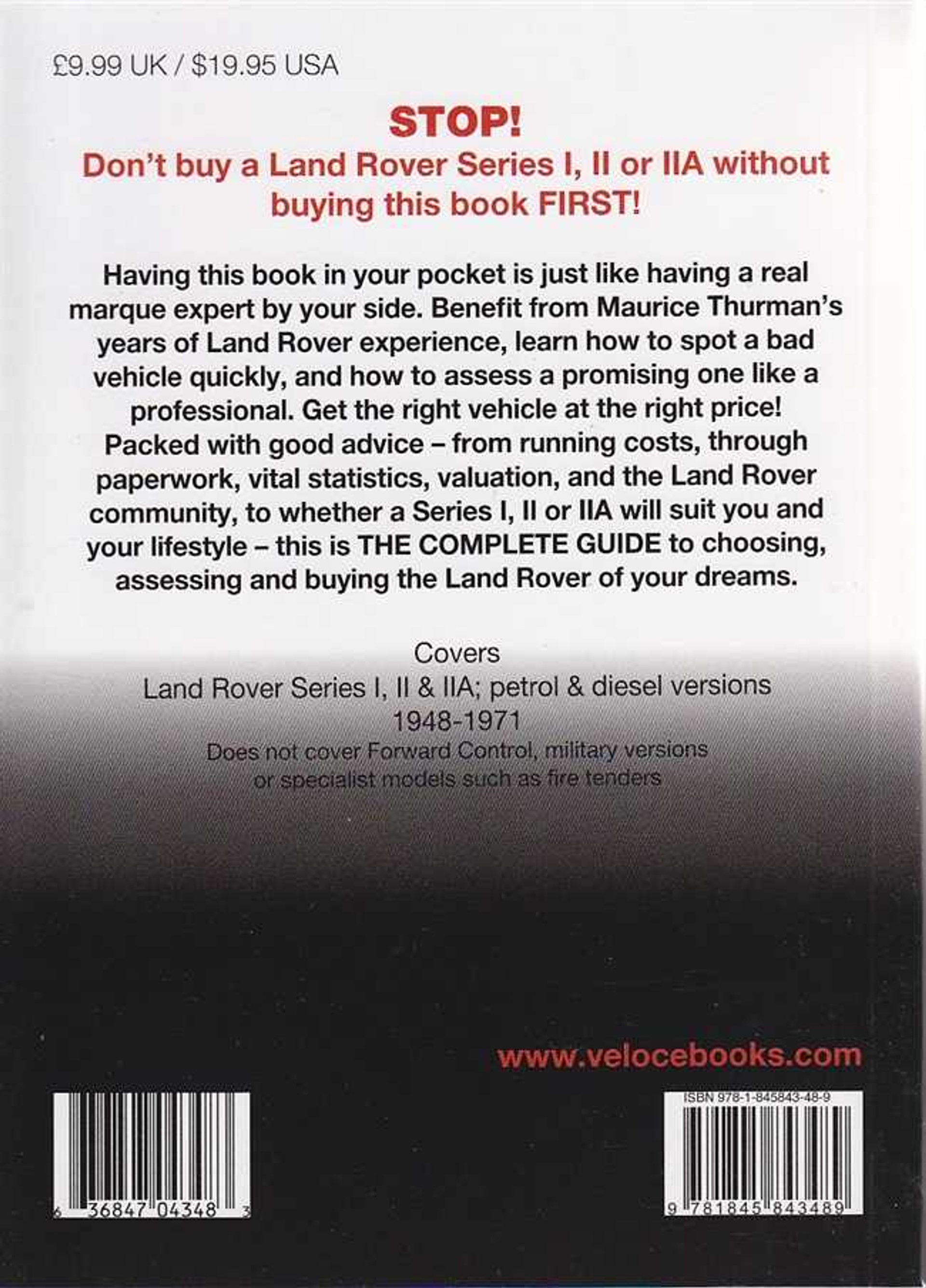 Buy Land Rover Series III 1971 to 1985 The Essential Buyer's Guide by Maurice Thurman