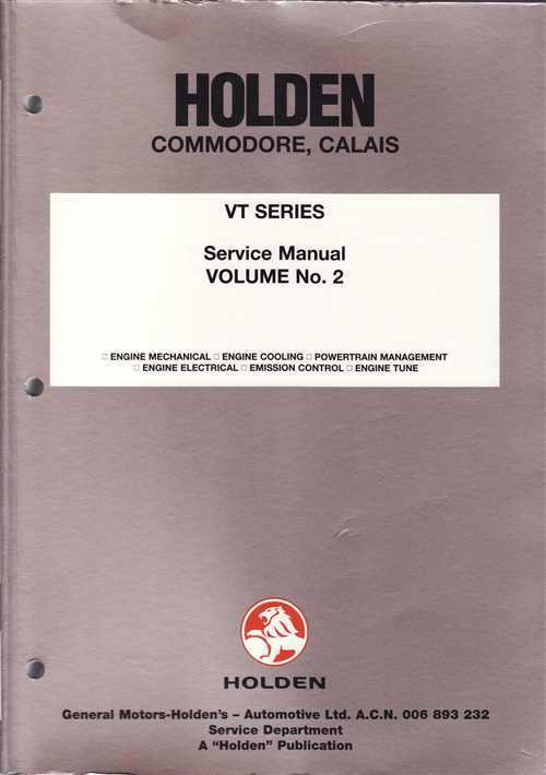 1998 VT COMMODORE WORKSHOP MANUAL PDF visual data 3