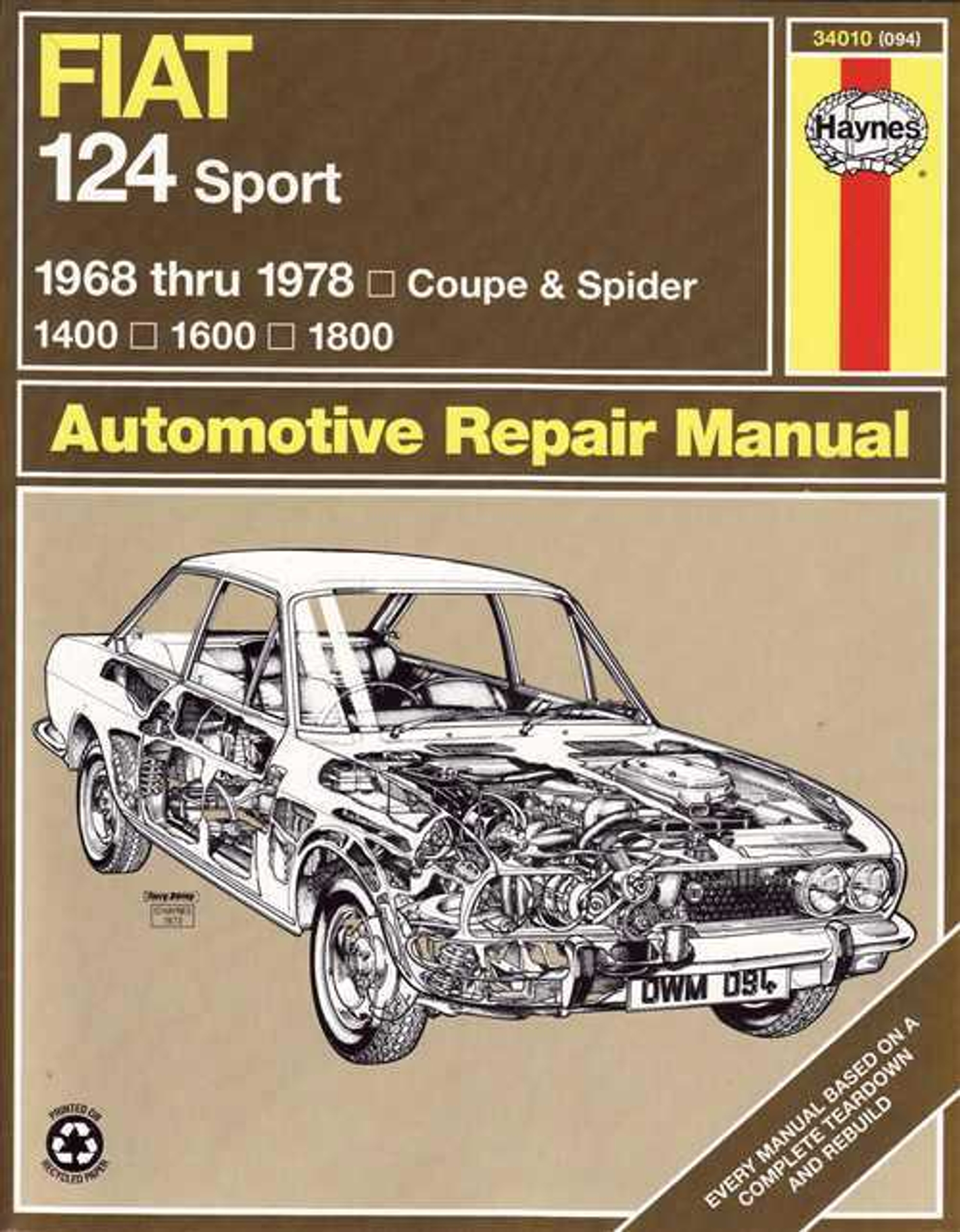 Fiat 126, 126L 1972 - 1976 Workshop Manual
