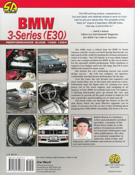 BMW 3-Series (E30) Performance Guide 1982 - 1994 Back Cover