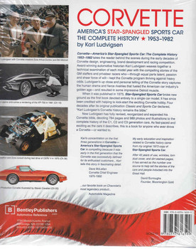 Corvette America's Star-Spangled Sports Car: The Complete History 1953 - 1982 Back Cover