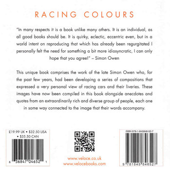 Racing Colours: Motor Racing Compositions 1908 - 2009 back