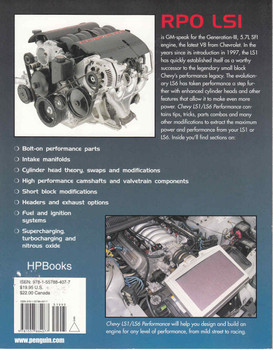 Chevy LS1/LS6 Performance HP Books - back