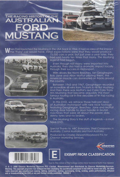 The Racing History of the Australian Ford Mustang DVD - back