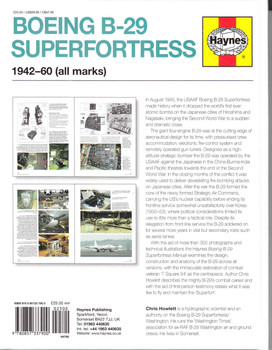 Boeing B-29 Superfortress 1942 - 1960 (all marks) Owners' Workshop Manual Back Cover