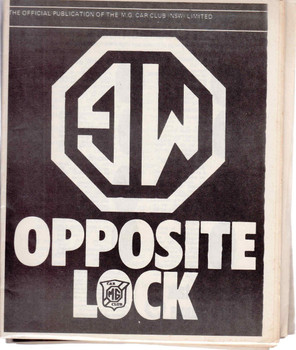 Opposite Lock Magazines - Assorted (MG Club Of NSW)
