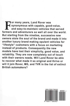 Land Rover - A Short Story (9782917260302) - back