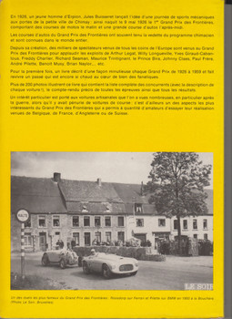 Le Grand Prix Des Frontieres A Chimay: Tome 1 Courses Automobiles de 1926 a 1959 (French Text) (B35505B)