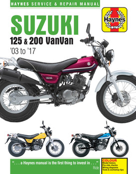 Suzuki RV125 / RV200 VanVan 2003 - 2017 Workshop Manual (9781785213557)