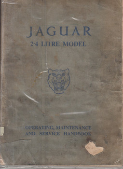 Jaguar 2.4 and 3.4 Litre Model Operating, Maintenance and Service Handbook Workshop Manual