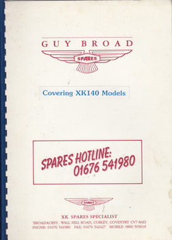 Jaguar XK140 Parts Catalogue