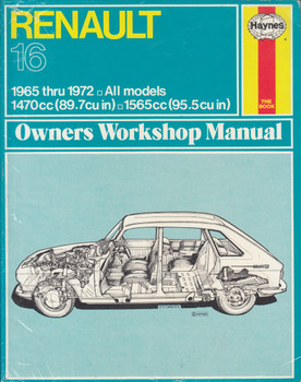 Renault 16 All Models 1965 - 1972 Haynes Owners Workshop Manual (US)