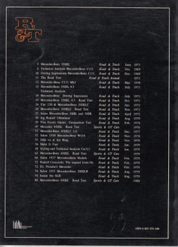 Road & Track On Mercedes Sports & GT Cars 1970-1980 Road Tests ( 9780907073390)