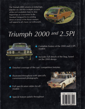 Triumph 2000 and 2.5PI The Complete Story (Graham Robson, 1st Edn. 1995 (9781852238544)