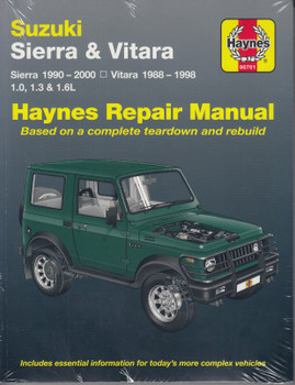Suzuki Sierra & Vitara 1988 - 1998 Workshop Manual (9781620923405)