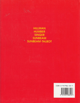 Cars Of The Rootes Group - Hillman Humber Singer Sunbeam Sunbeam-Talbot (Mercian Reprint) (9781903088296)