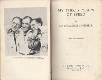 My Thirty Years of Speed (Sir Malcolm Campbell) Hardcover 1st Edn 1935 (B072BB15PV)