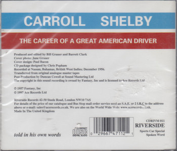 Carroll Shelby - The Career Of A Great American Driver -as told in his own words(Audio CD 2002) (029667471121)