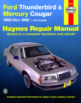 Ford Thunderbird & Mercury Cougar inc. Cougar XR7 (1983-1988) Haynes Repair Manual (USA)