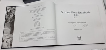 Stirling Moss Scrapbook 1961 De Luxe Limited Edition SIGNED (2006, Sritling Moss & Philip Porter)