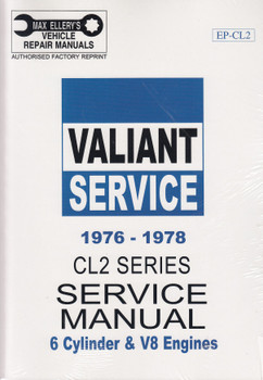 Chrysler Valiant CL (CL2) Series 1976 - 1978 Workshop Manual (Volume 2, EP-CL2) (9781876257187)
