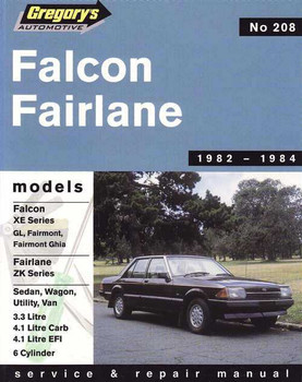 Ford Falcon XE Fairlane ZK 1982 - 1984 Workshop Manual