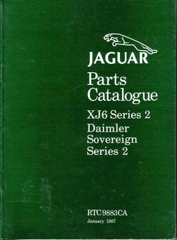 Jaguar Parts Catalogue XJ6 Series 2, Daimler Sovereign Series 2
