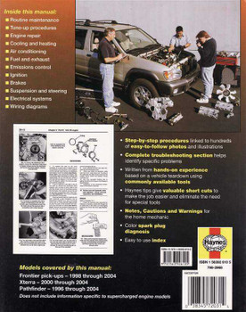 Nissan Pick-Ups 1998 - 2004 Workshop Manual