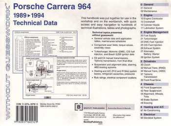 Porsche Carrera 964 1989 - 1994 Technical Data