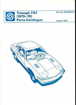 Triumph TR7 1975 - 1978 Parts Catalogue