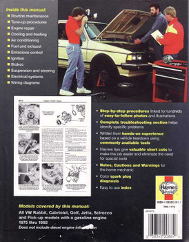 Volkswagen Golf (Rabbit) Mk I &amp; Mk II, Jetta, Scirocco, Pick-up 1975 - 1992