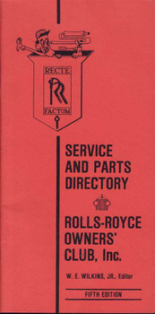 Rolls-Royce Owners' Club: Service and Parts Directory
