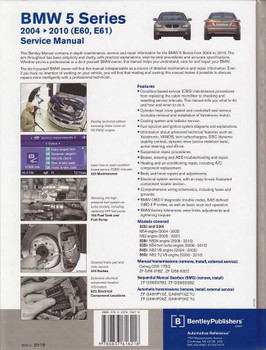 BMW 5 Series (E60, E61) 2004 - 2010 Workshop Manual