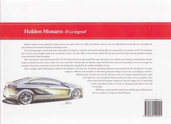 Holden Monaro: It's a Legend (signed by the Author)