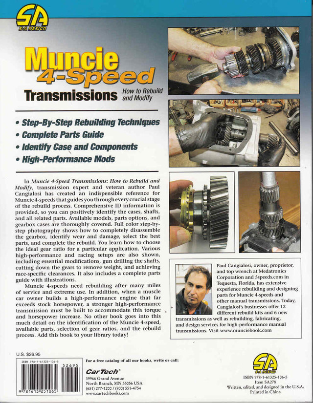 Muncie 4 Speed Transmissions How to Rebuild and Modif