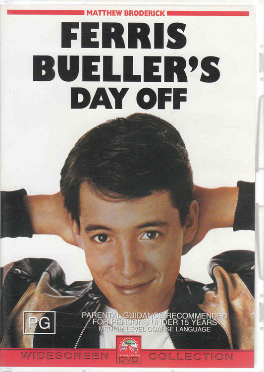 Ferris Bueller's Day Off DVD (Matthew Broderick, Made in Australia) (9324915050730)
