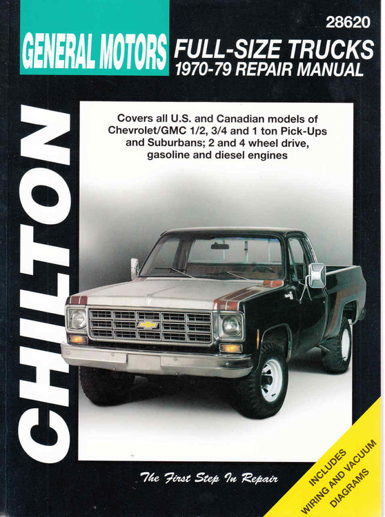 General Motors Full-Size Trucks 1970 - 1979 Workshop Manual (9780801989735) - front