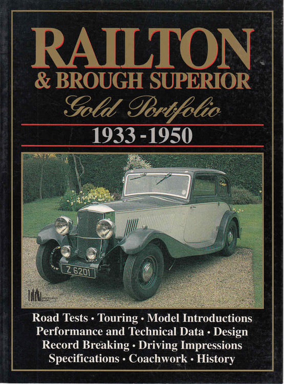 Railton & Brough Superior Gold Portfolio 1933 - 1940 (9781855203136)  - front