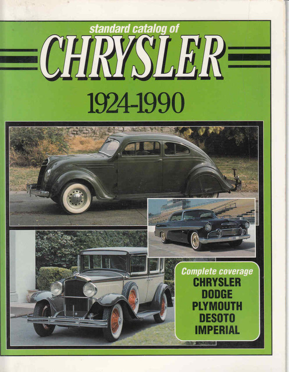 Standard Catalog of Chrysler 1924-1990 (9780873411424) - front