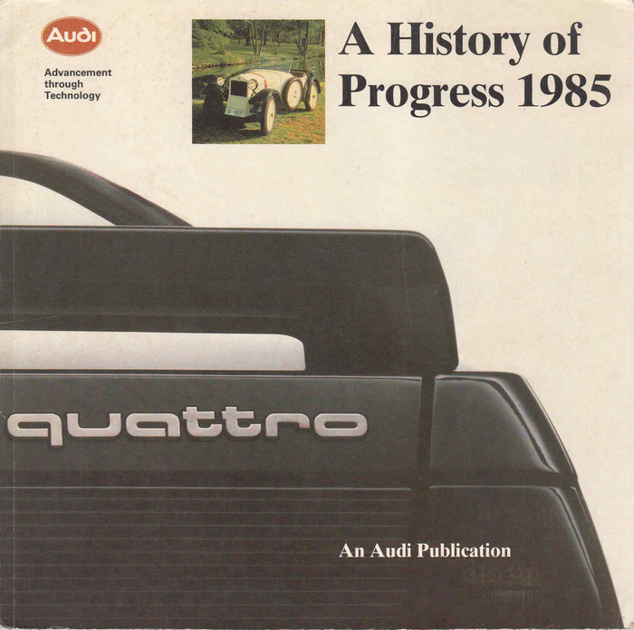 A History Of Progress 1985: Audi ( B01DIB5PAW)