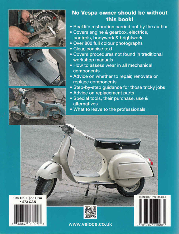 How to Restore Classic Largeframe Vespa Scooters Rotary Valve 2Strokes 1959 to 2008