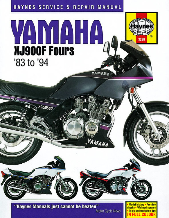 Yamaha XJ900F Fours (83 - 94) Haynes Repair Manual