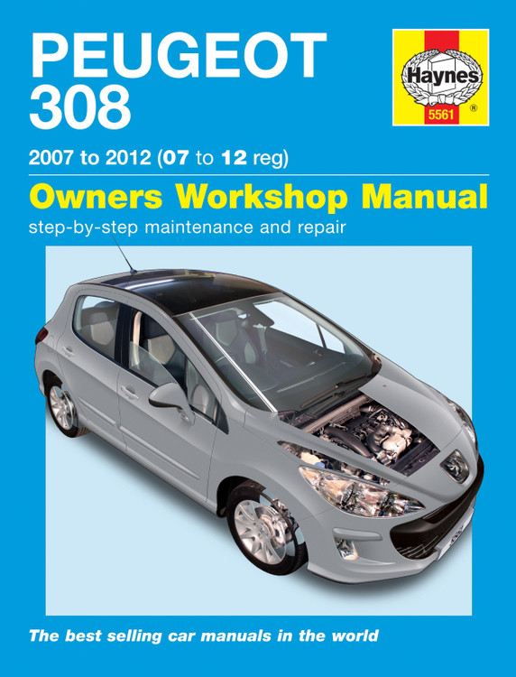 Peugeot 308 Petrol & Diesel (07 - 12) Haynes Repair Manual