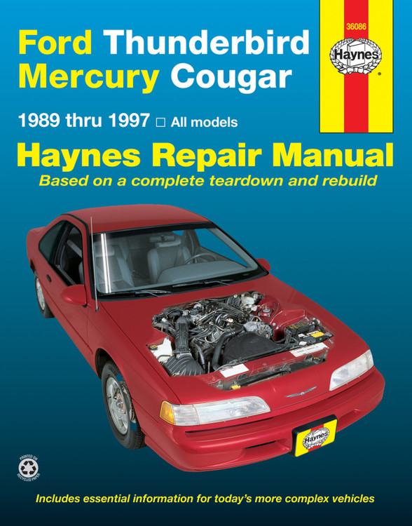 Ford Thunderbird & Mercury Cougar (1989-1997) Haynes Repair Manual (USA)