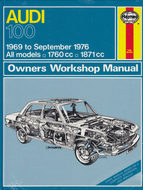 Audi 100 1969 - 1976 Haynes Workshop Manual (9780856961625)