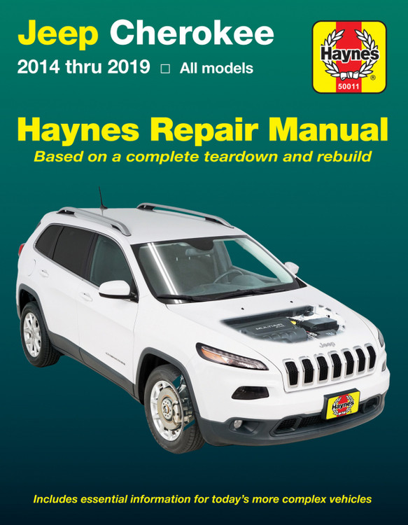 Jeep Cherokee 2014 - 2019 all models Haynes Repair Manual (9781620923658)