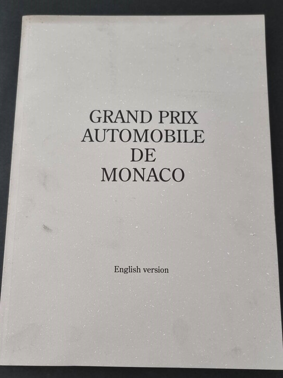 Grand Prix Automobile De Monaco Vol. 1 1929 - 1955 (English Version, Christian Moity, 1996)